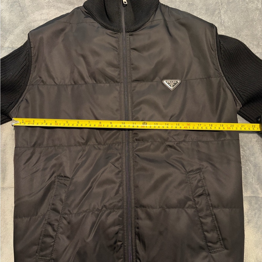 Authentic Prada Mens Black Puffer Sweater Jacket - NWT - Picture 8 of 11